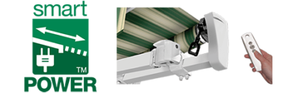 Smart Power from Sunesta is a remote control operated, wireless motor to extend & retract your retractable awning.